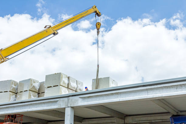 Grue mobile avec laine de verre